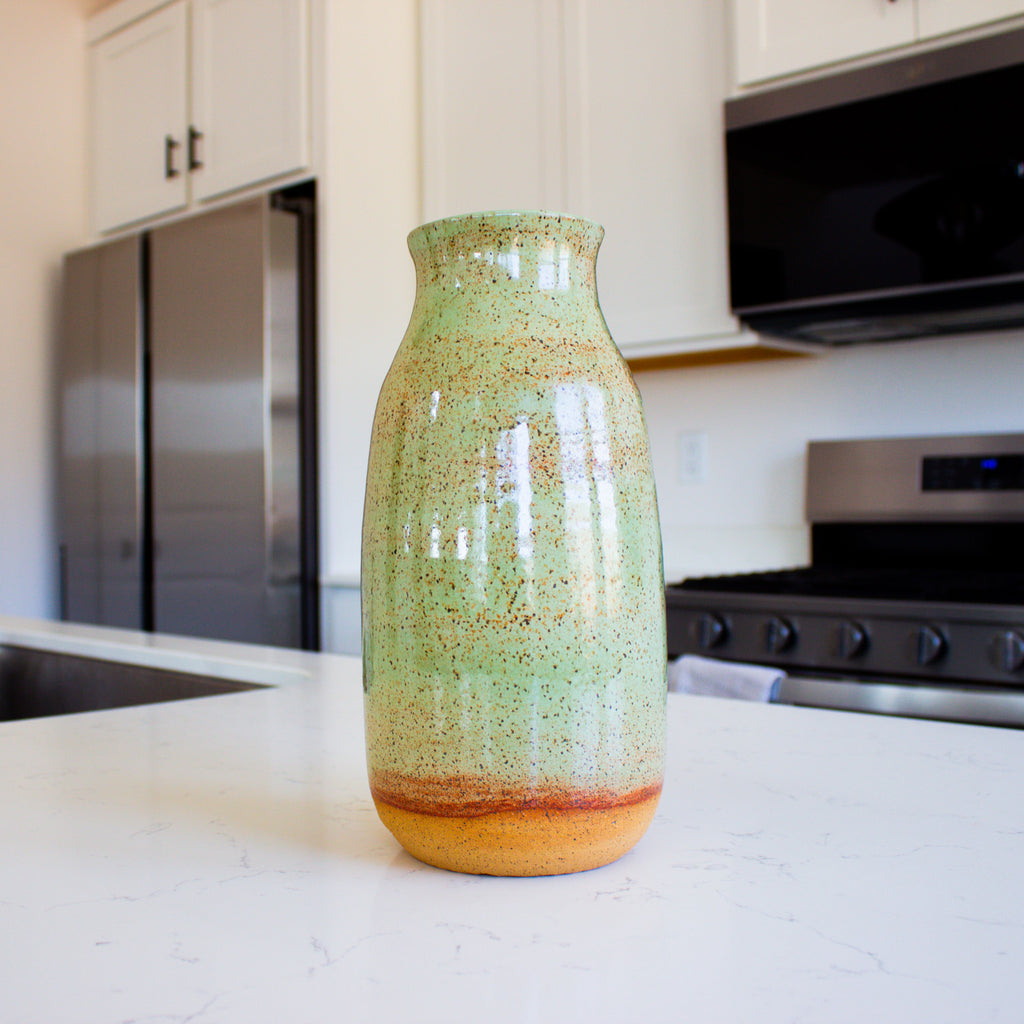 Speckled Shino Sagewood Vase