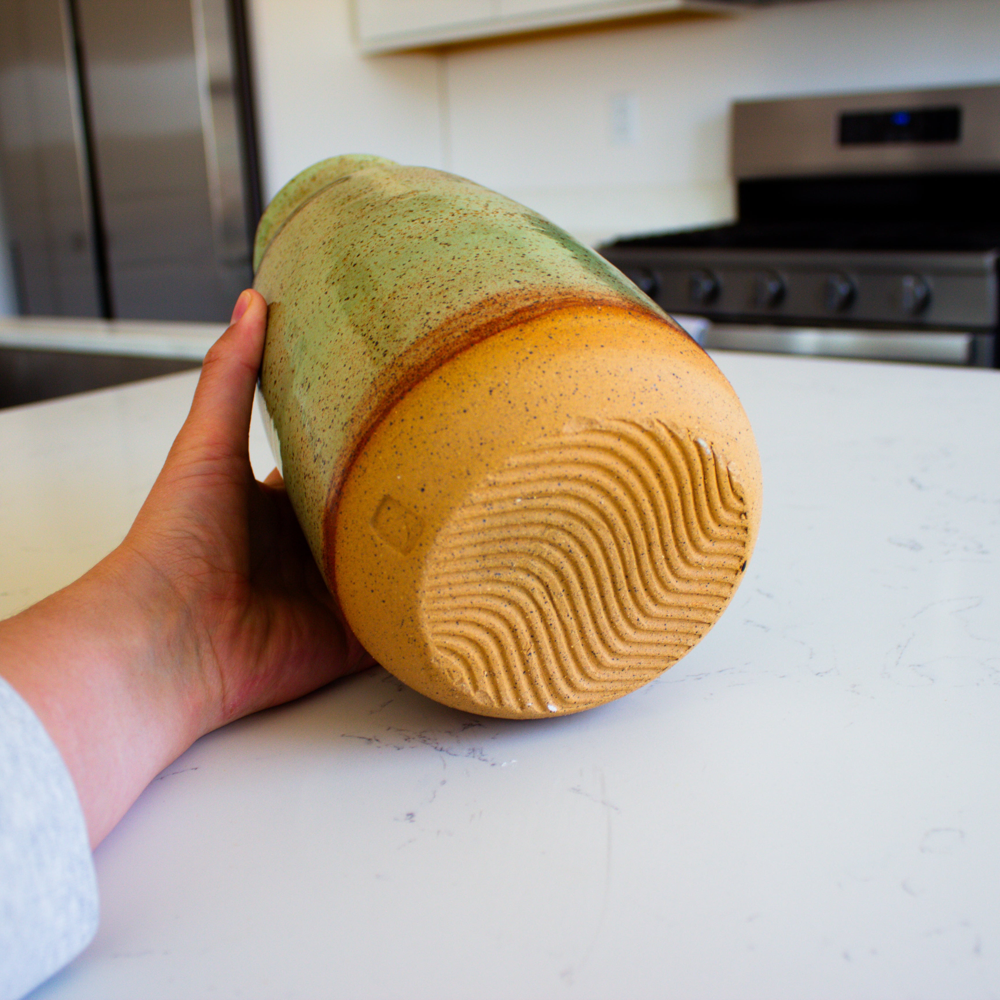 Speckled Shino Sagewood Vase
