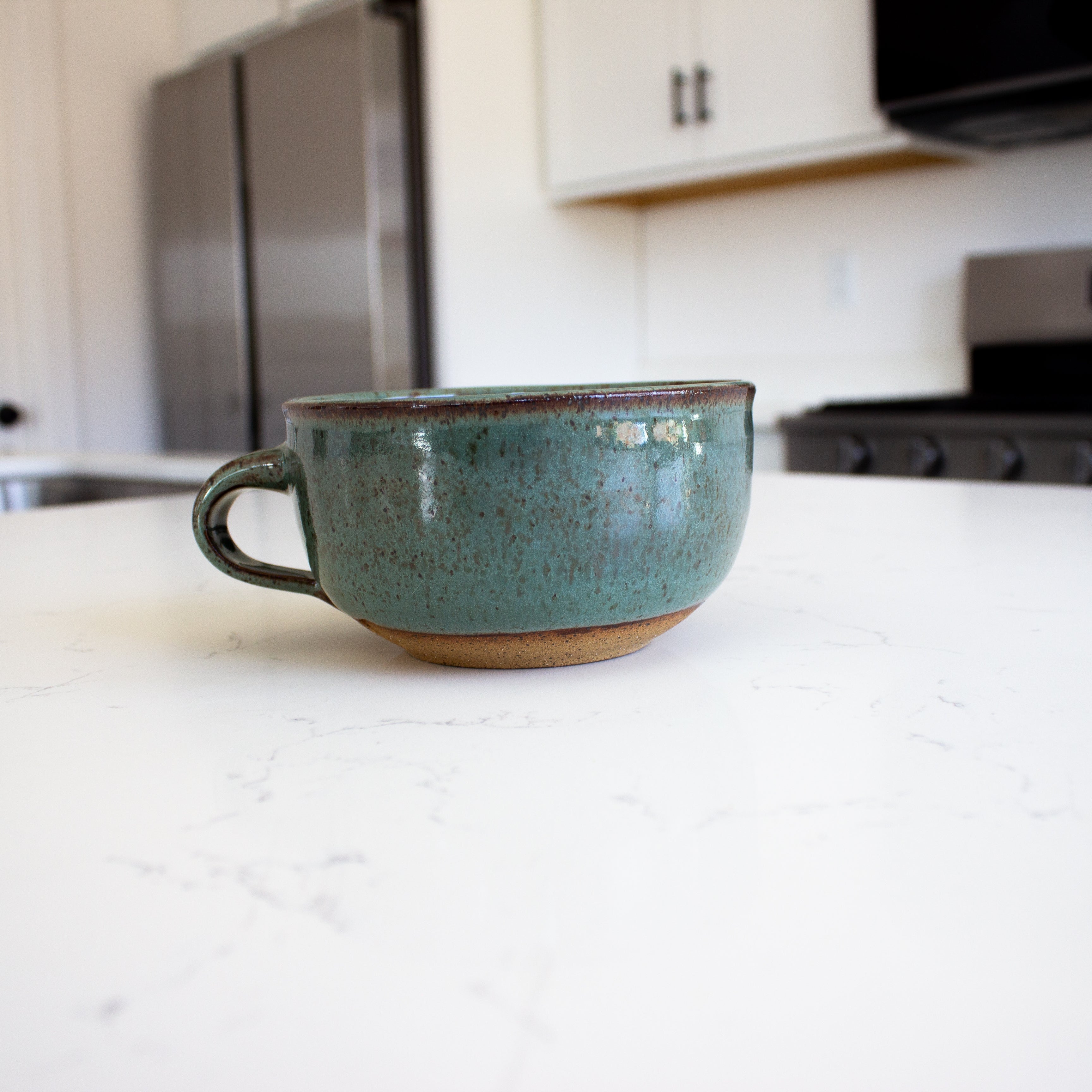 Speckled Shino Latte Mug — Tidepool (Imperfect)