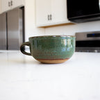 Speckled Shino Latte Mug - Mosswood