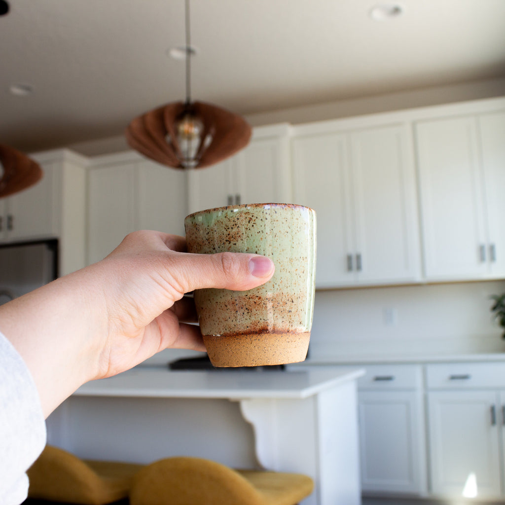 Speckled Shino Cup - Sagewood