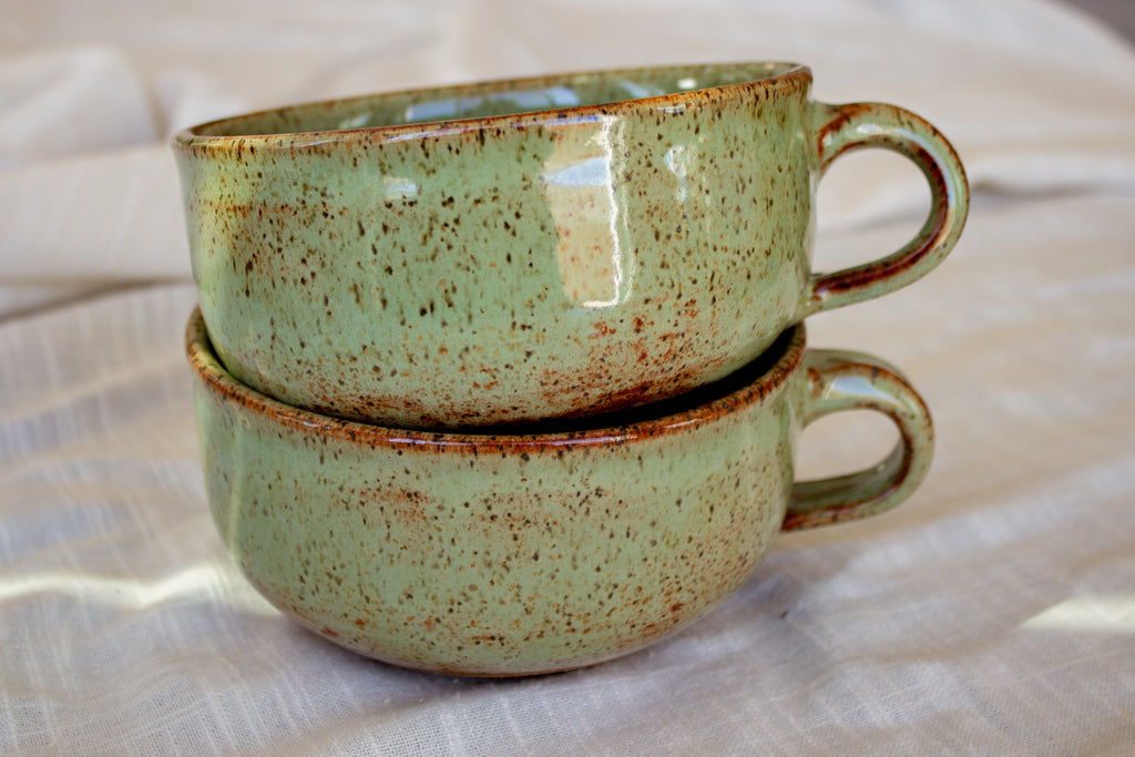 Speckled Shino Latte Mug - Sagewood