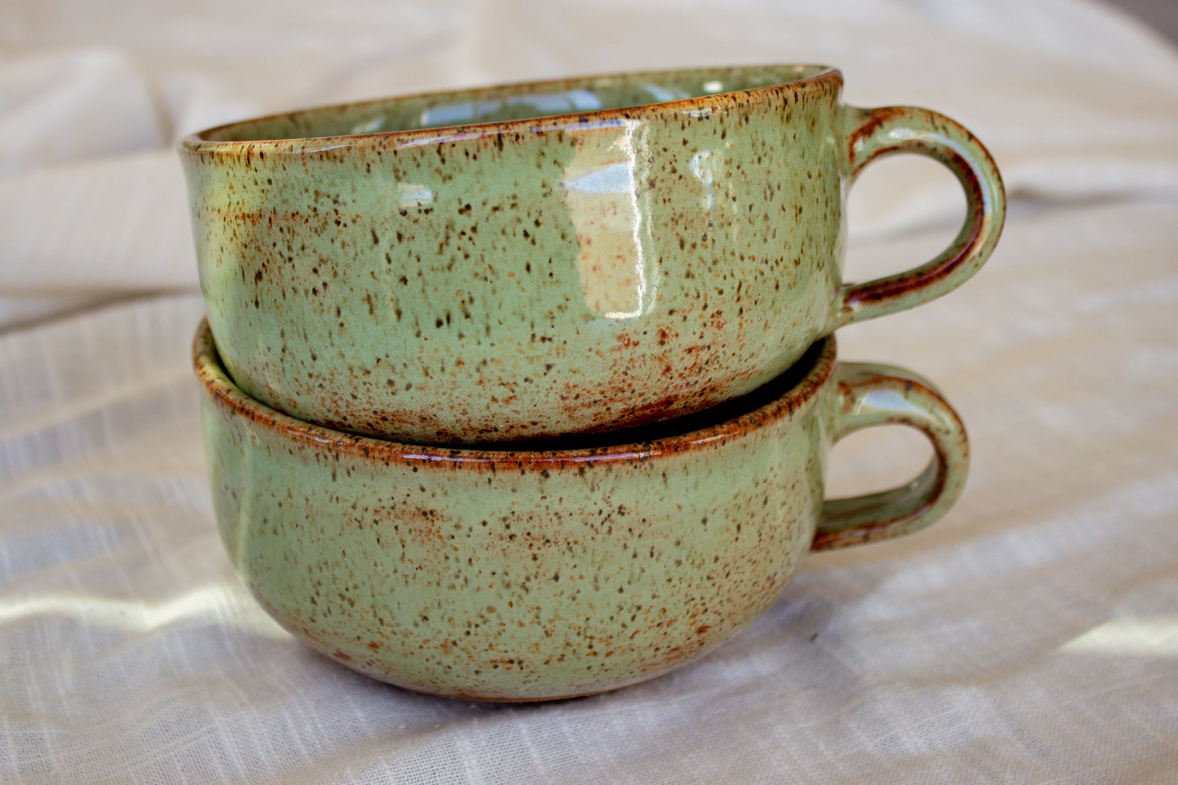 Speckled Shino Latte Mug - Sagewood