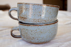Speckled Shino Latte Mug - Robin Egg